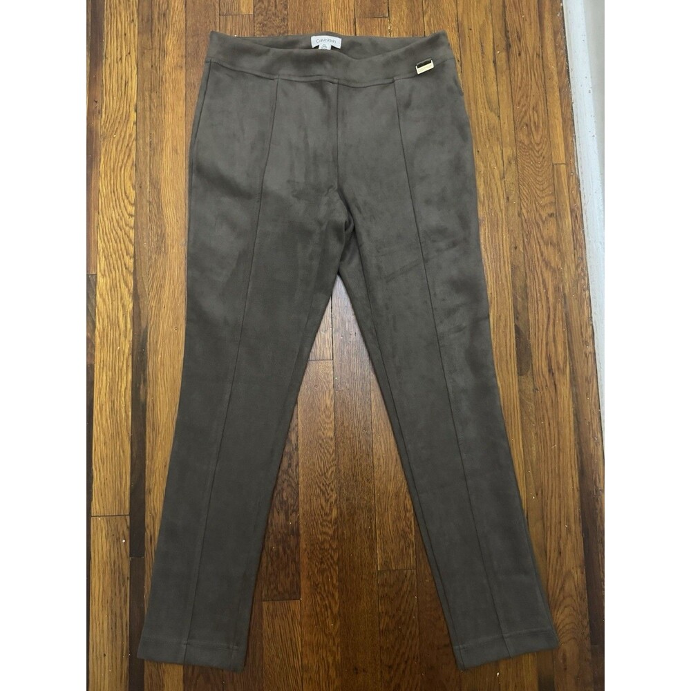Calvin Klein Women’s Faux Suede Pants Size M